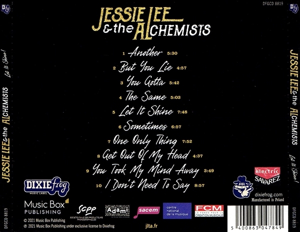 《LET IT SHINE MIXED BY KEVIN SHIRLEY》(2021)【1CD】∥JESSIE LEE & THE ALCHEMISTS∥∩_画像2