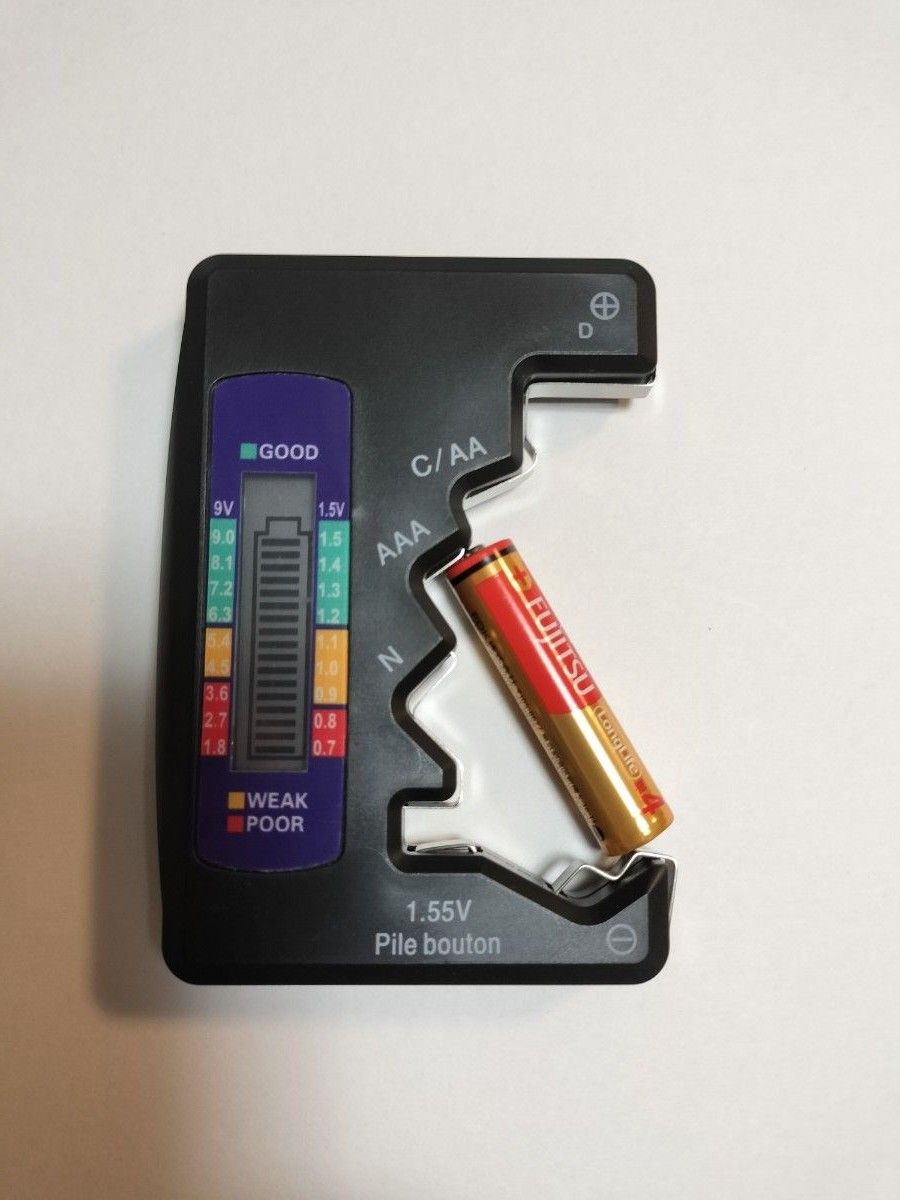 電池チェッカー　バッテリーテスター　電圧チェック