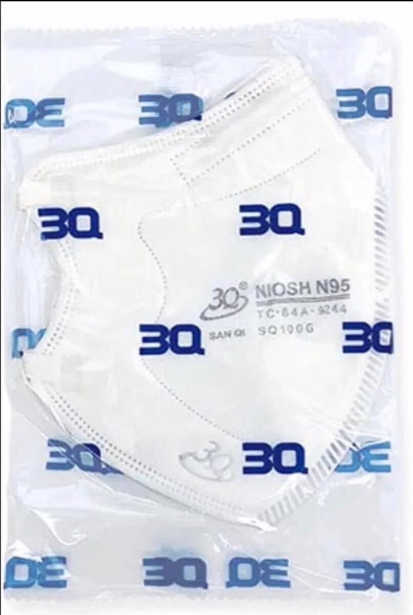 NIOSH認証 N95マスク 立体型 SQ100G 10枚入_画像2