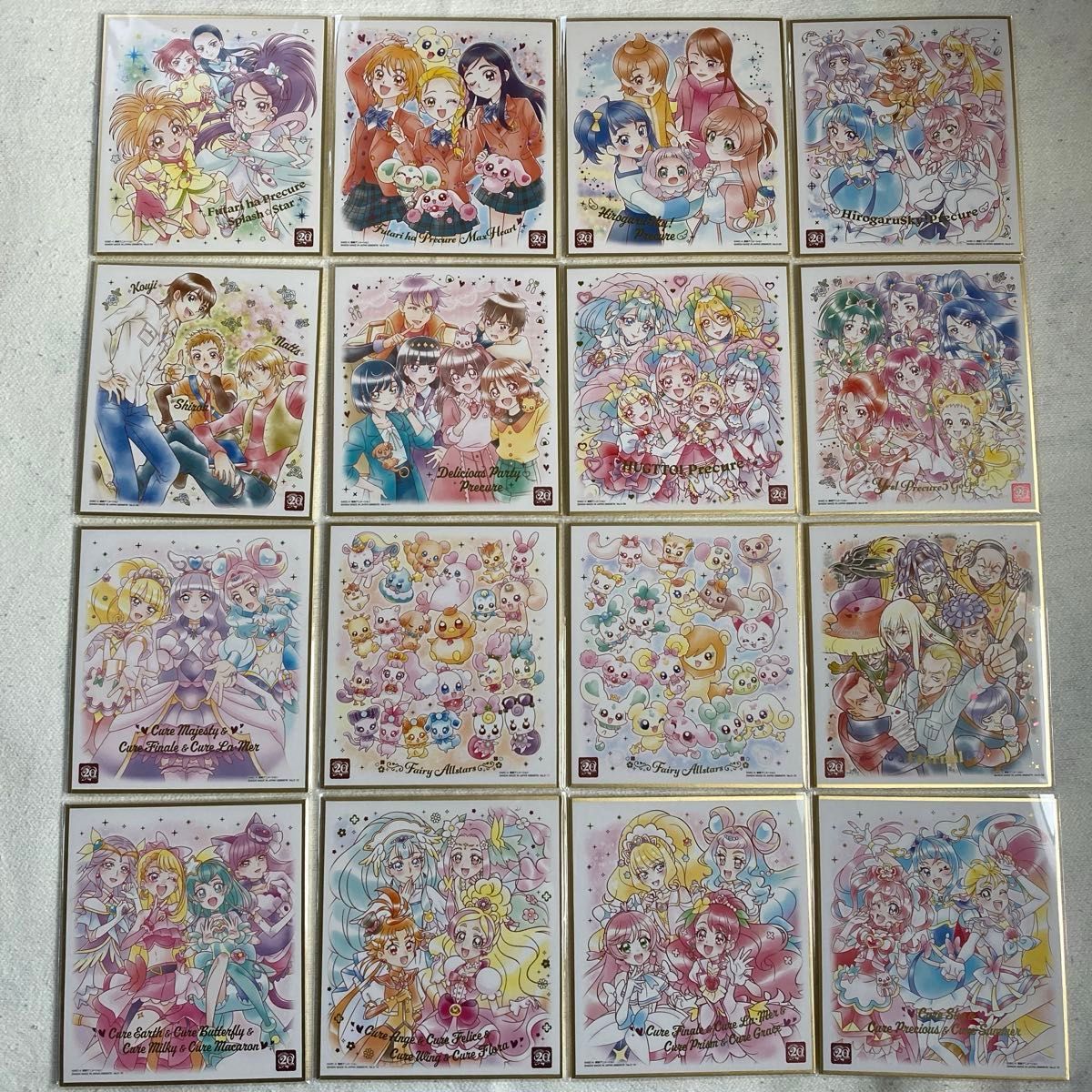 プリキュア色紙ART 20周年 special 1.2.3 コンプリート 全48枚セット