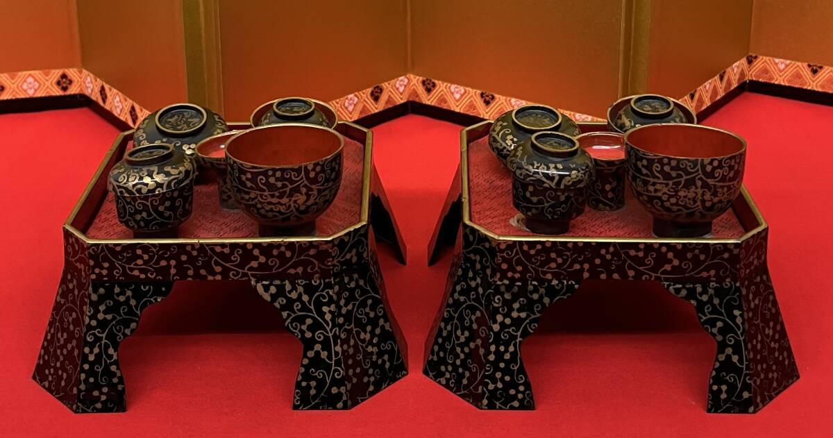 御雛道具 古道具 おひな道具 雛道具 美術 謹製 *丁足膳 蝶足膳 御雛道具 古道具 おひな道具 雛道具 美術 謹製 *丁足膳 蝶足膳