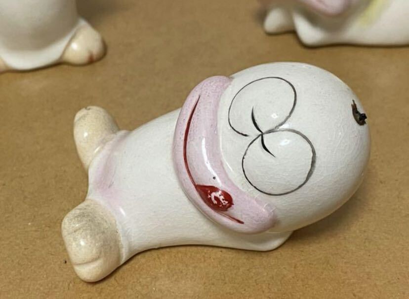 レア商品】オバケのQ太郎 陶器 置きもの 3体セット オバQ レア商品】オバケのQ太郎 陶器 置きもの 3体セット オバQ