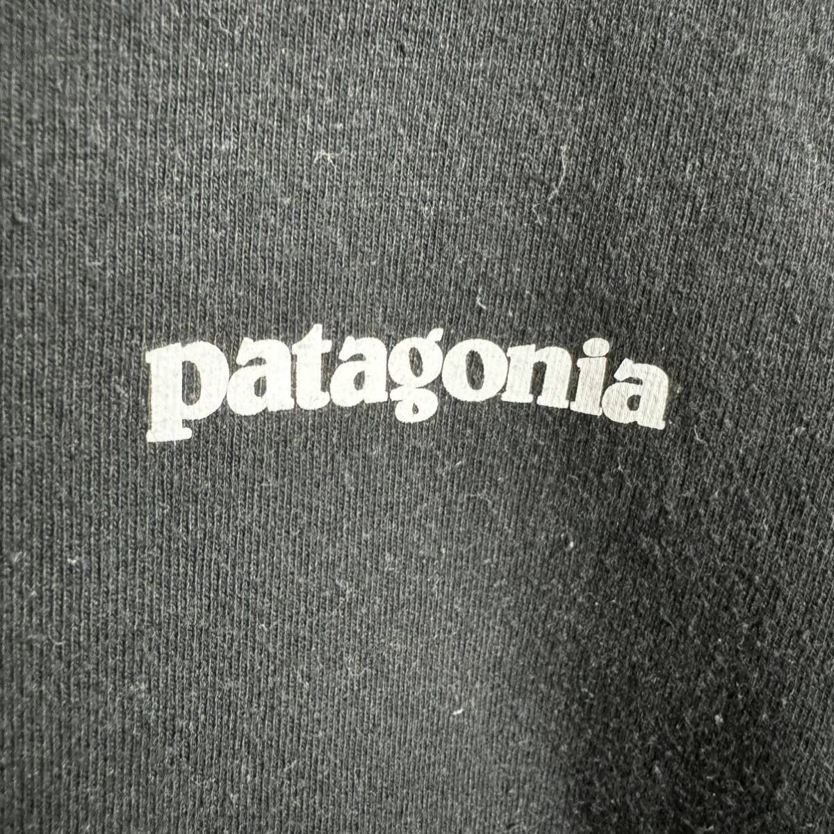 【古着】patagonia 半袖Tシャツ　ブラック　mサイズ　ロゴ　アウトドア　登山　スポーツ　_画像6