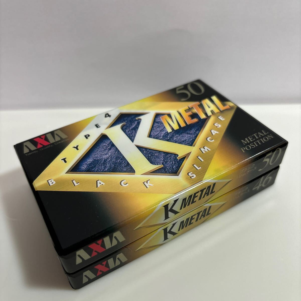 カセットテープ メタルテープ AXIA K METAL 50分1本・46分1本