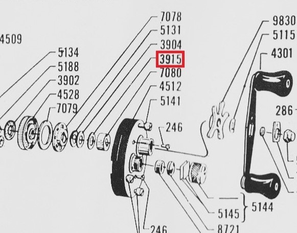 P08 即決★送料無料★Abu Ambassadeur アブ アンバサダー Parts 3915 ドラグシム 2個 OLD ABU_画像3