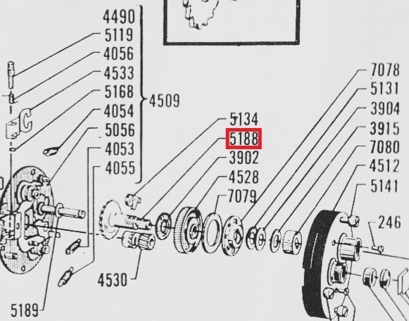 P36 即決★送料無料★Abu Ambassadeur アブ アンバサダー Parts 5188 ドライブシャフト１個 OLD ABU_画像5