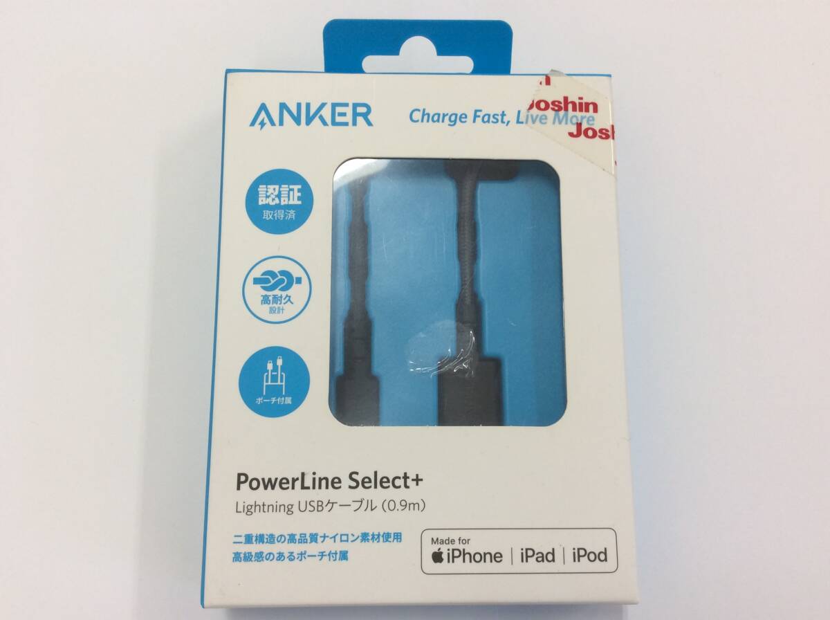 ■5678 Anker アンカー PowerLine Select＋ Lightning USB ケーブル 0.9m 携帯 スマホ アクセサリー_画像1