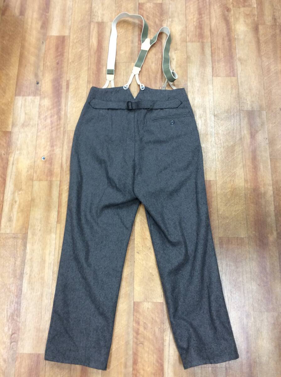 #4737 Germany army M36 pants trousers suspenders attaching details unknown military replica collection * photograph . please verify 