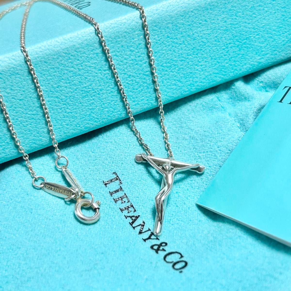 ティファニー　キリスト　ロザリオ　ネックレス　ペンダント　Tiffany クロス　十字架　シルバー　美品