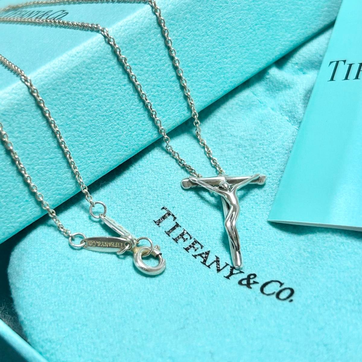 ティファニー　キリスト　ロザリオ　ネックレス　ペンダント　Tiffany クロス　十字架　シルバー　美品