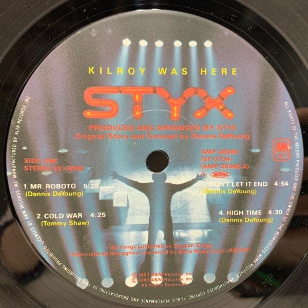 R2581 ;【帯付き】Styx / Kilroy Was Here ('83 A&M Records / AMP-28068) 国内盤 歌詞対訳付き スティクス キルロイ・ワズ・ヒア_画像3