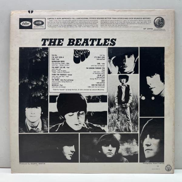 美盤!! Early 70s USプレス THE BEATLES Rubber Soul (Apple ST-2442) ビートルズ／ラバー・ソウル 名曲 In My Life など収録 米 LP_画像2