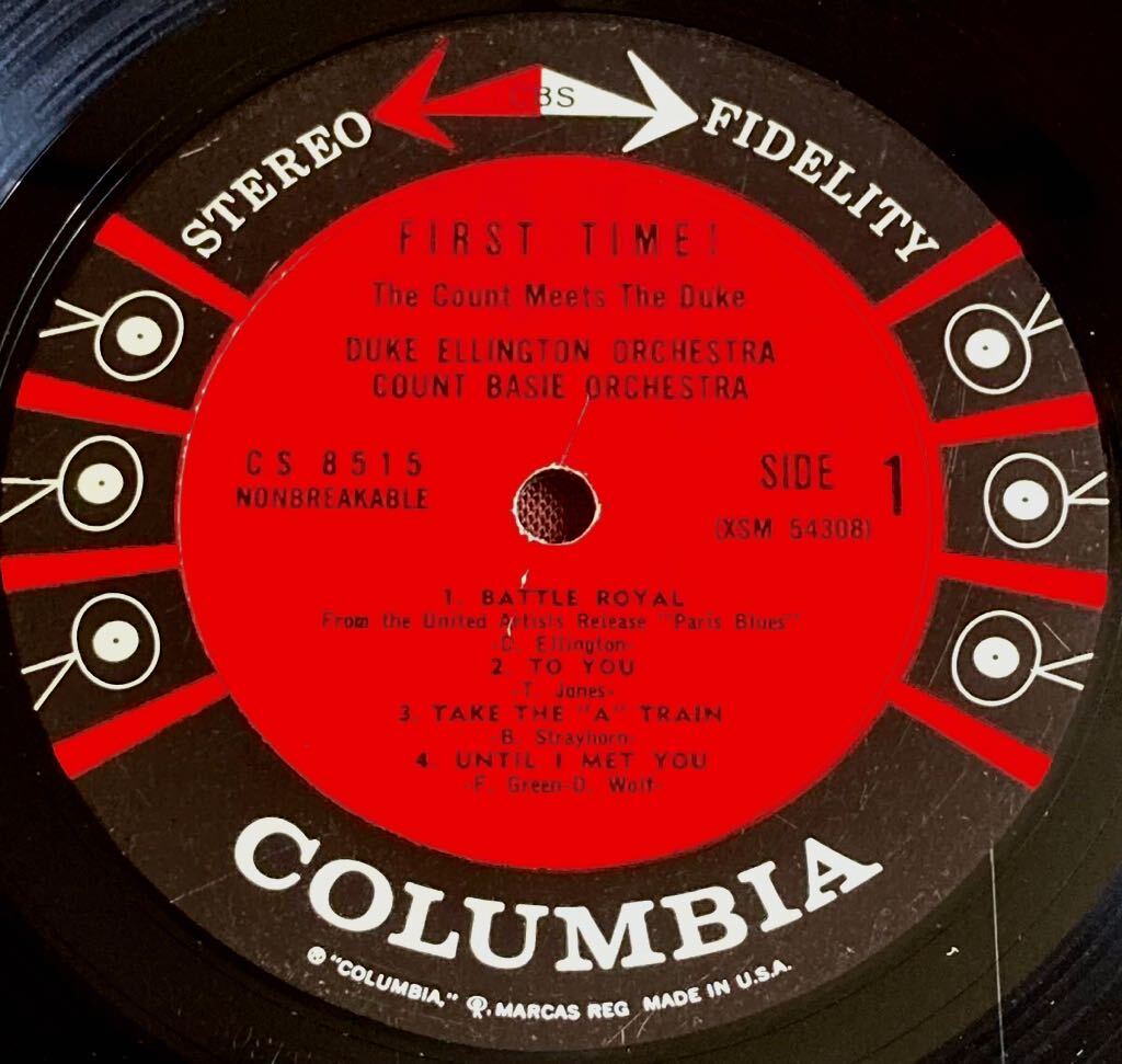 デューク・エリントン/カウント・ベイシー/THE COUNT MEETS THE DUKE/FIRST TIME !/COLUMBIA/CS 8515/テオ・マセロ/DUKE &BASIE/US盤1962年_画像2