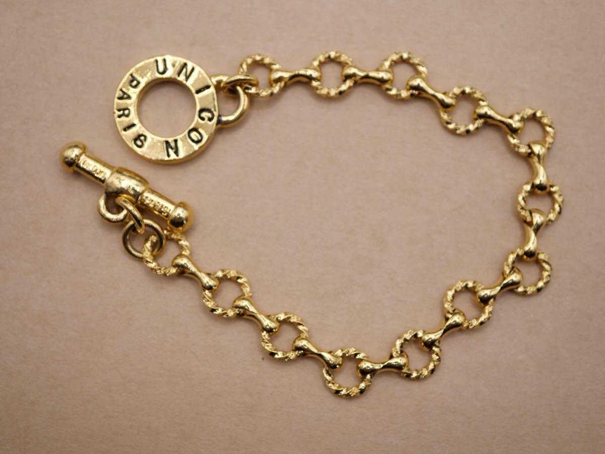 [3480] Gold color Vintage Vintage bracele accessory length approximately 18cm TIA