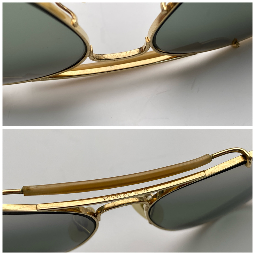 70s*B&L RAY-BANboshu ром RayBan уличный -z man Gold/G-31TOP MIRROR GRADIENT серебряный градация зеркало USA производства солнцезащитные очки 