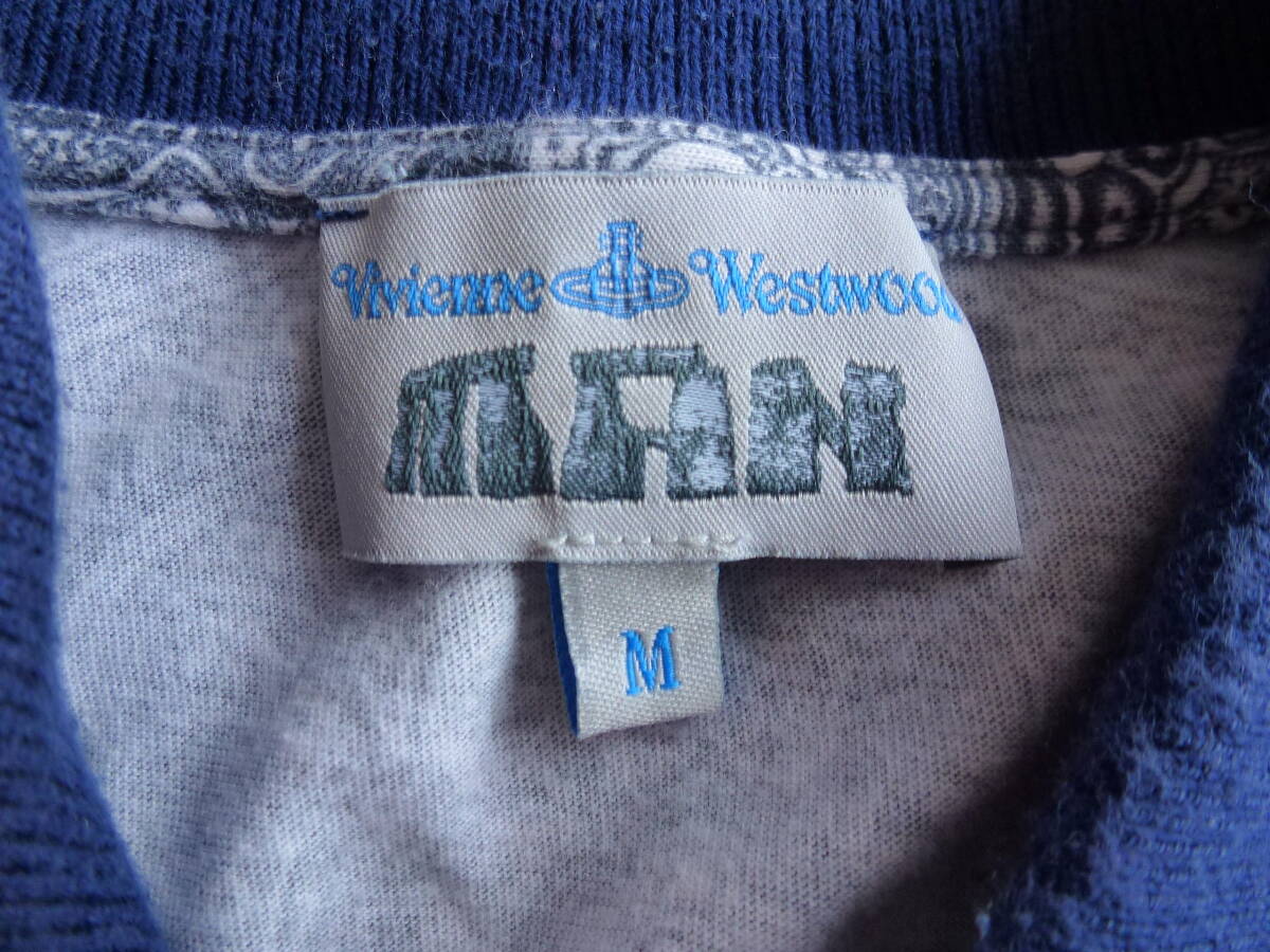イタリア製 Vivienne Westwood MAN ヴィヴィアンウエストウッドマン ペイズリー柄 ポロシャツ オーブ刺繍入り 即決あり！_画像7
