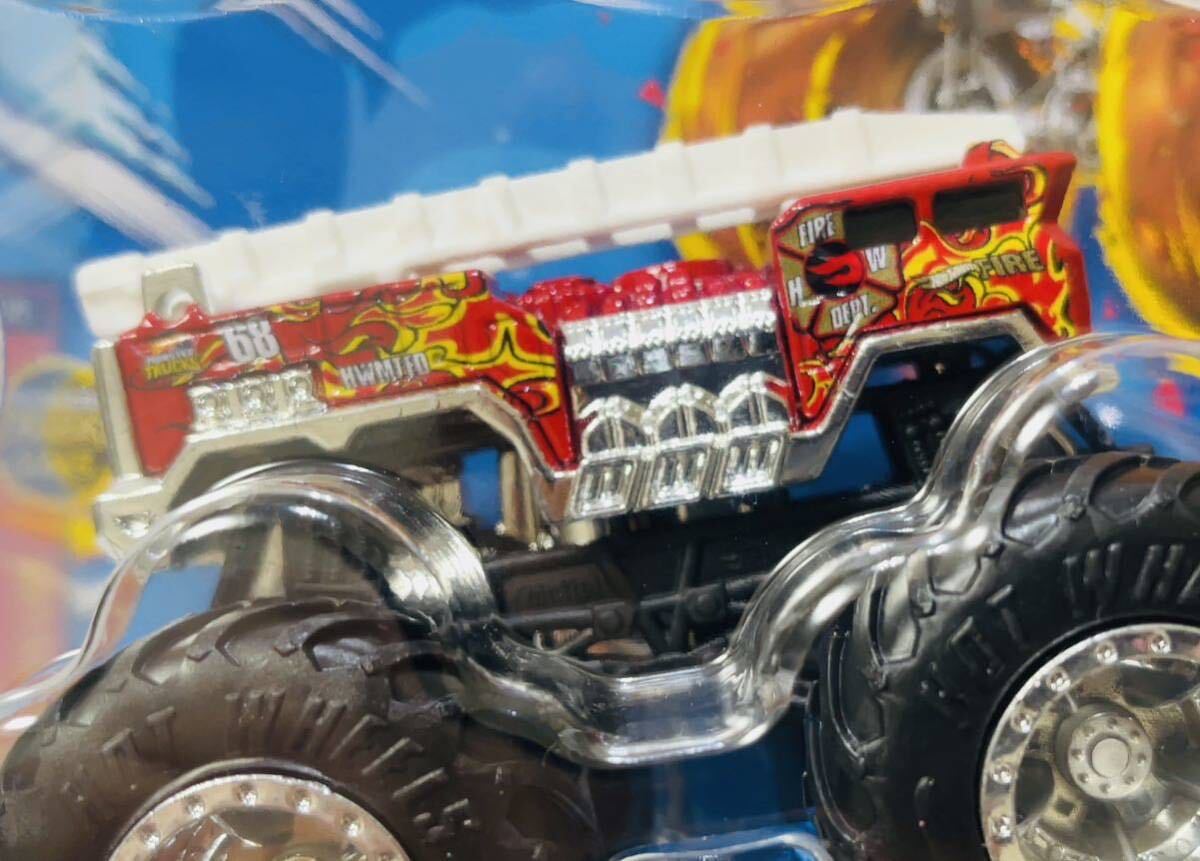 ホットウィール　モンスタートラック　★　ファイブ・アラーム　★　ミニカー　Hot Wheels MONSTER TRUCKS 5-Alarm ファイブアラーム_画像2