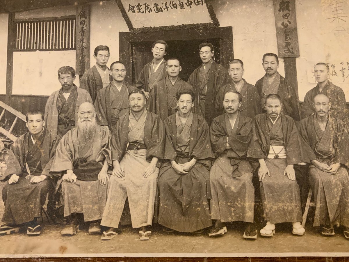 LL-7729 ■送料込■ 田中画伯洋画展覧会 長野県 飯田市 写真 古写真 集合写真 古書 印刷物 戦前 レトロ /くYUら_画像5