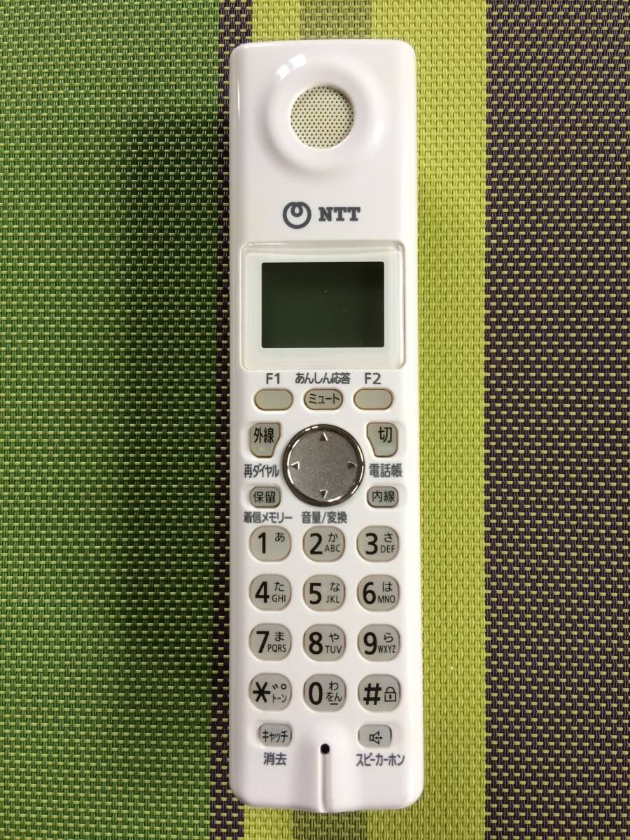  free shipping *NTT* original * cordless handset * extension cordless handset *2.4G digital cordless TEL<P7>* charge stand attached * used * operation goods * repayment guarantee equipped 