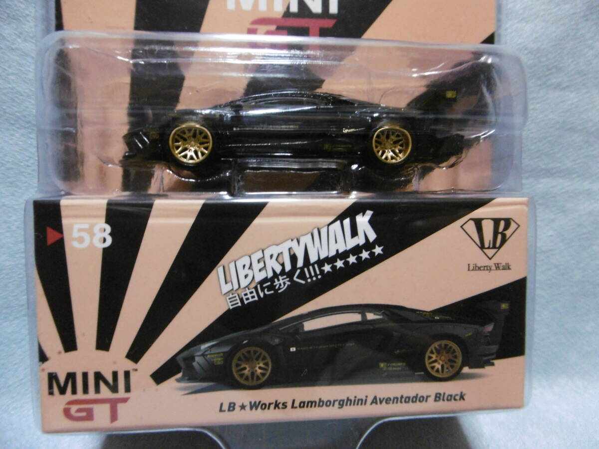 未開封未使用品 MINI GT 56 LB★Works Lamborghini Aventador Black_画像2
