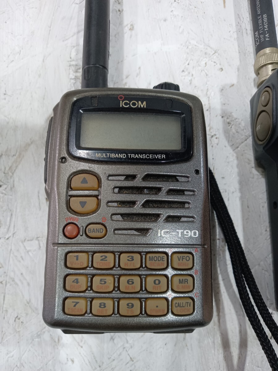 iCOM アイコム 144MHz FM トランシーバー IC-2ST IC-T90 無線機 現状品_画像2