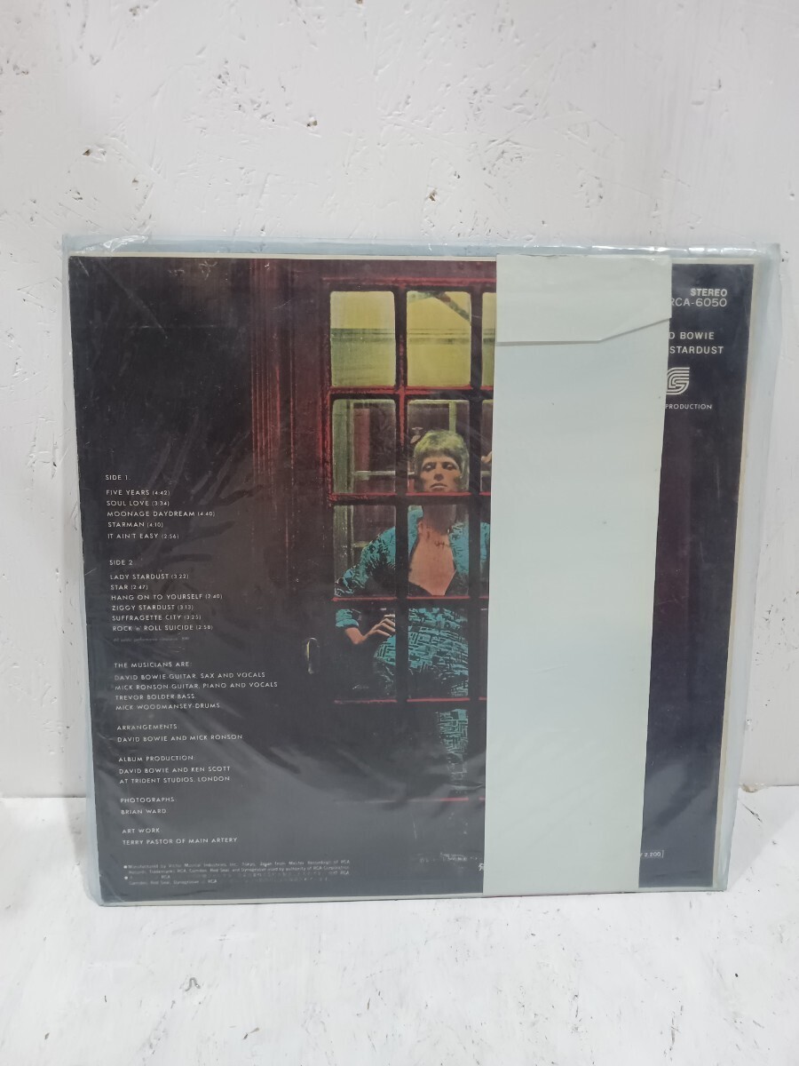 DAVID BOWIE デビッド・ボウイー ZIGGY STARDUST ジギー・スターダスト レコード アルバム LP 帯付き ビクター_画像2