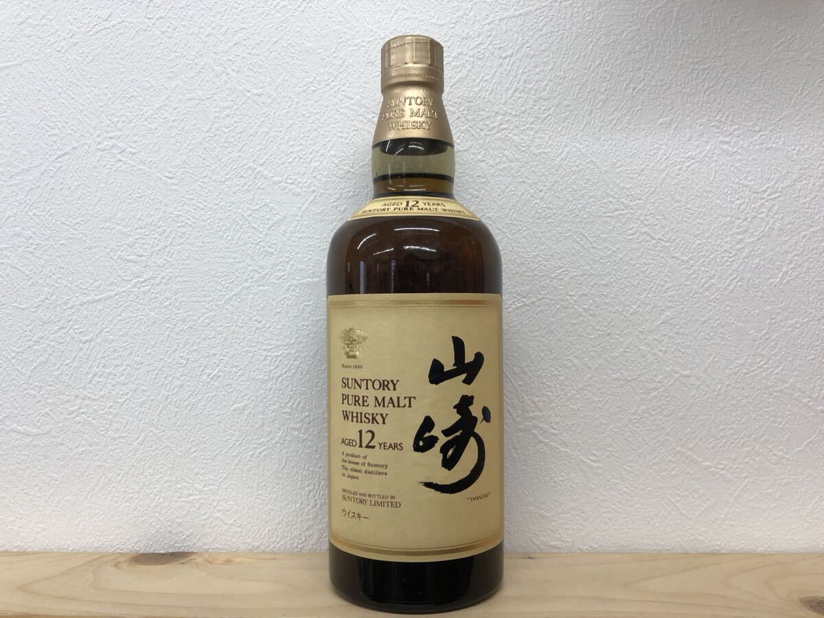 サントリー 山崎 12年 ピュアモルト 響マーク SUNTORY YAMAZAKI 12years PURE MALT ウイスキー WHISKY 750ml 43%古酒 未開栓 箱付き_画像2