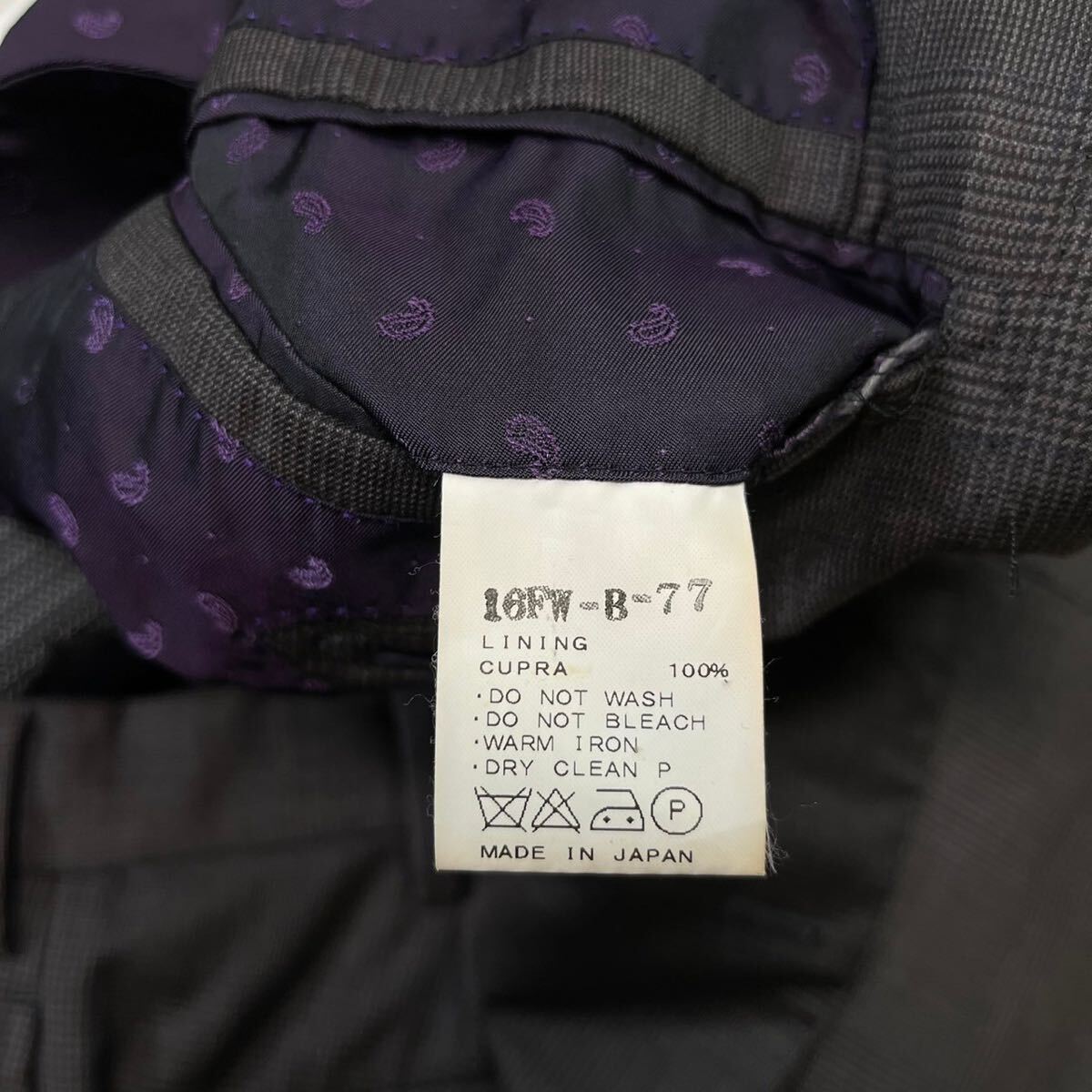  beautiful goods! Barneys New York Loro Piana [. height. 3 piece ] suit setup three-piece jacket peiz Lee check M rank 