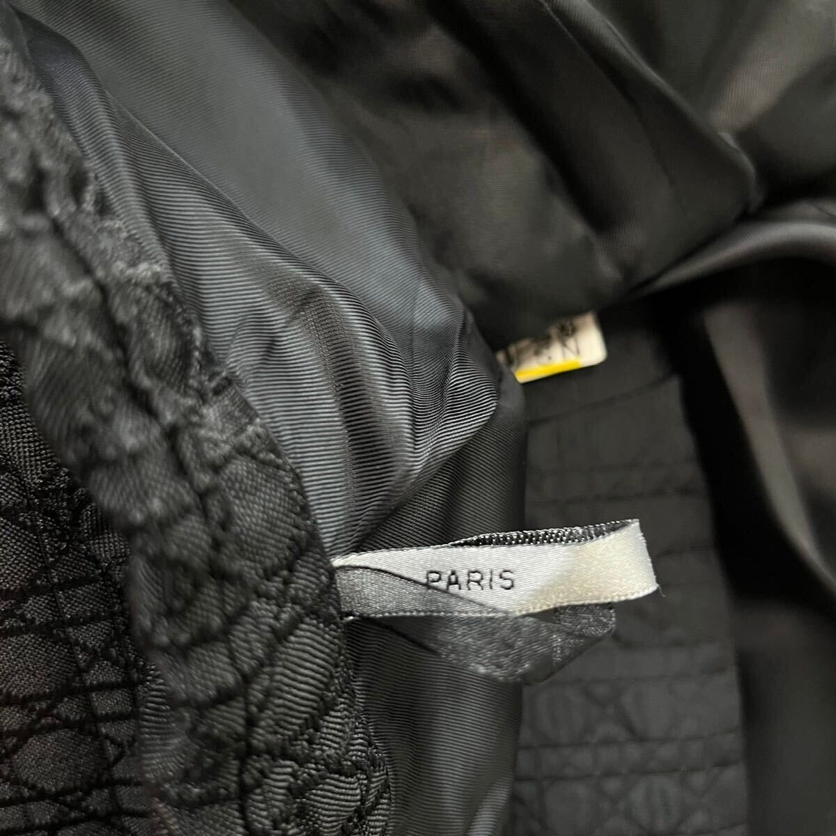 極美品・希少サイズ！！ディオールオム【幻の逸品】Dior スーツ　セットアップ　テーラードジャケット　総柄　ブラック　黒　XL位_画像8