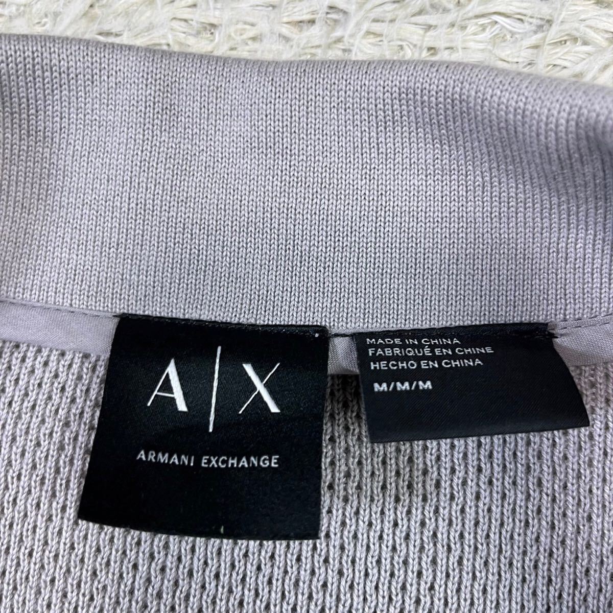 アルマーニエクスチェンジ【お洒落な一着】ARMANI EXCHANGE カーディガン　ニット　ジャケット　グレー　M_画像4