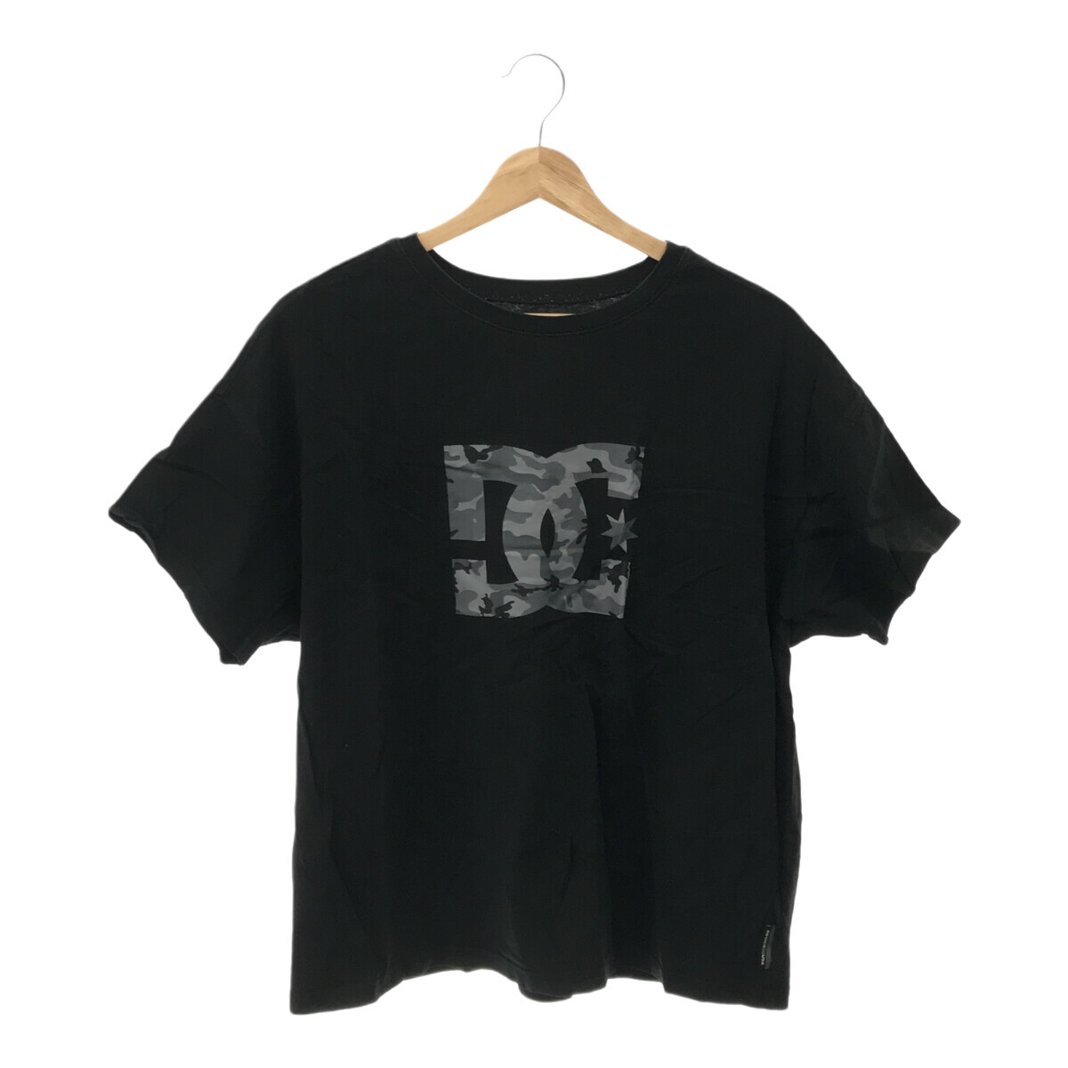 428DCSHOECOUSA トップス Tシャツ ワンポイント ロゴ 半袖 レディース ブラック 160 綿_画像6
