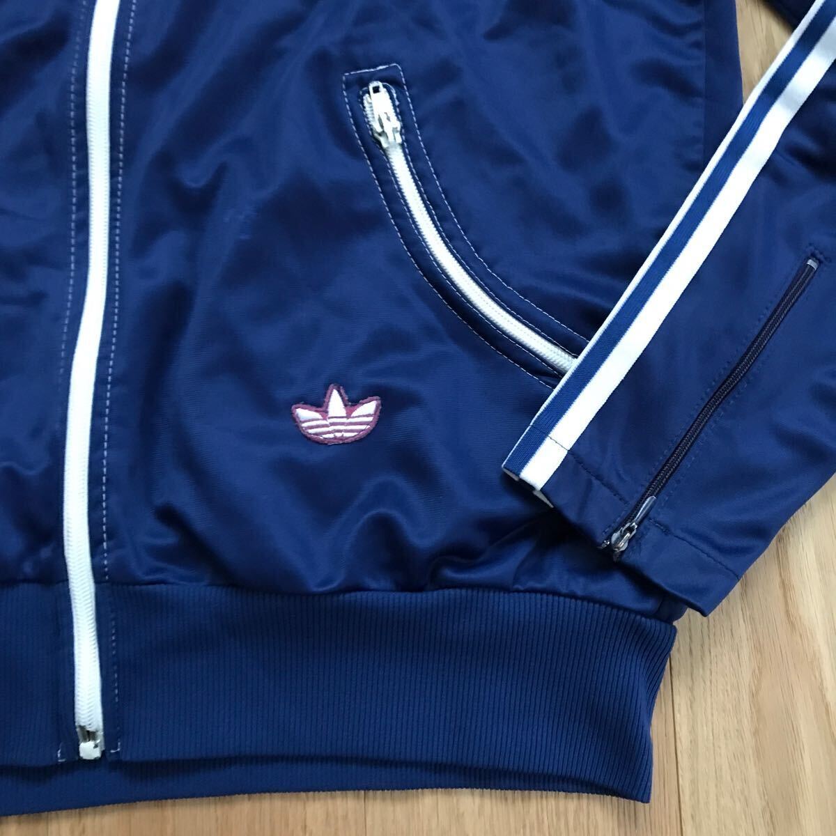 希少 60~70s adidas トラックジャケット 曲がりポケット L相当 希少 60~70s adidas トラックジャケット 曲がりポケット L相当