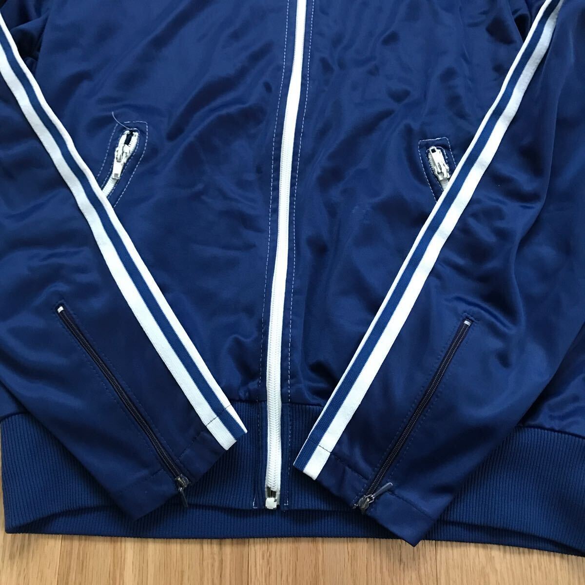 希少 60~70s adidas トラックジャケット 曲がりポケット L相当 希少 60~70s adidas トラックジャケット 曲がりポケット L相当