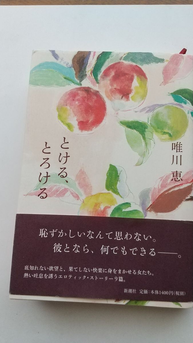 唯川恵　「とける、とろける」新潮社 単行本 唯川恵 新潮社