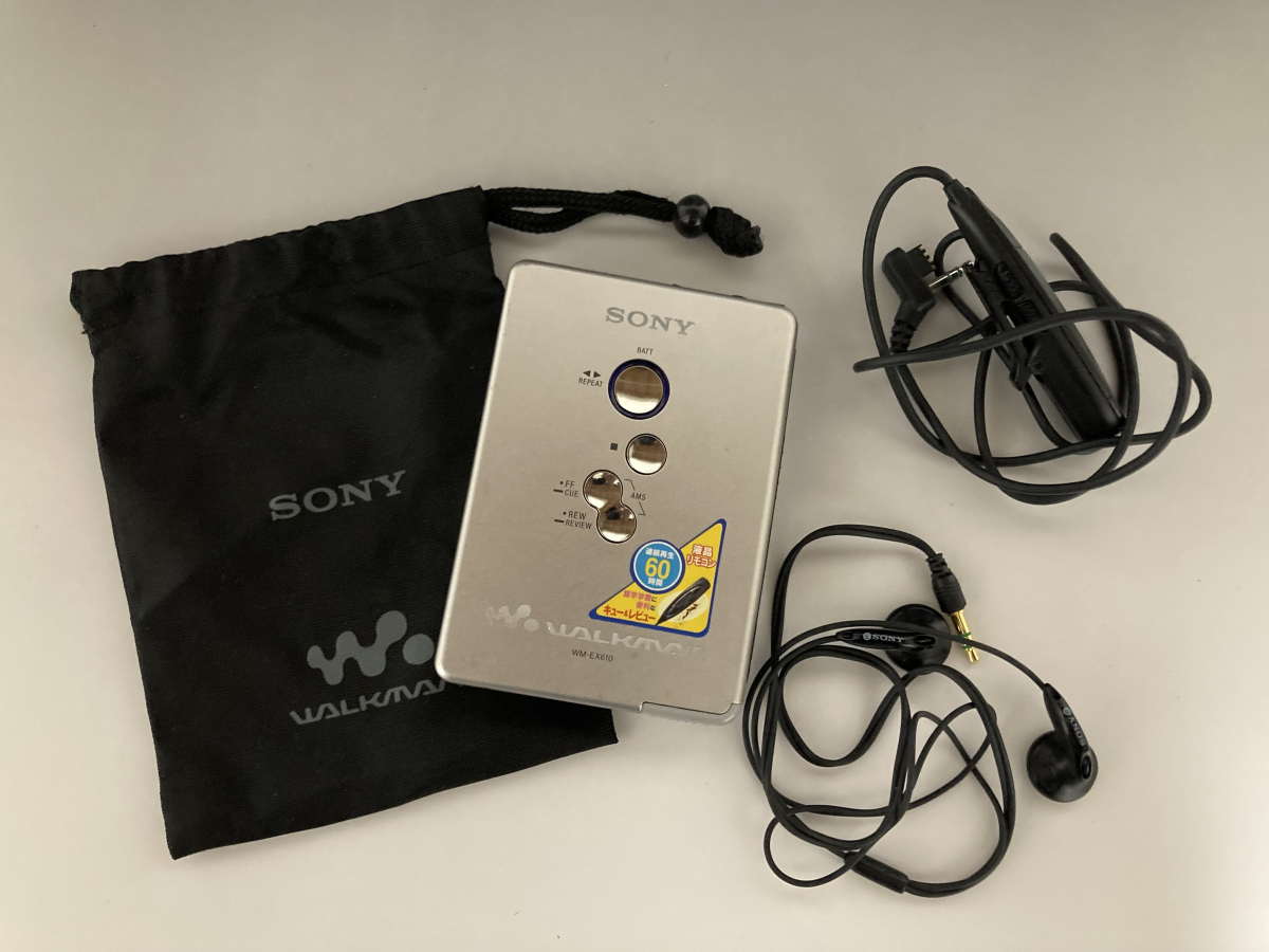 SONY Sony WALKMAN Walkman WM-EX610 cassette player remote control earphone attaching silver 