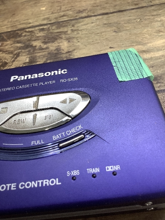 U1b Panasonic PQ-SX35 Panasonic cassette player electrification operation not yet verification. junk present condition goods 