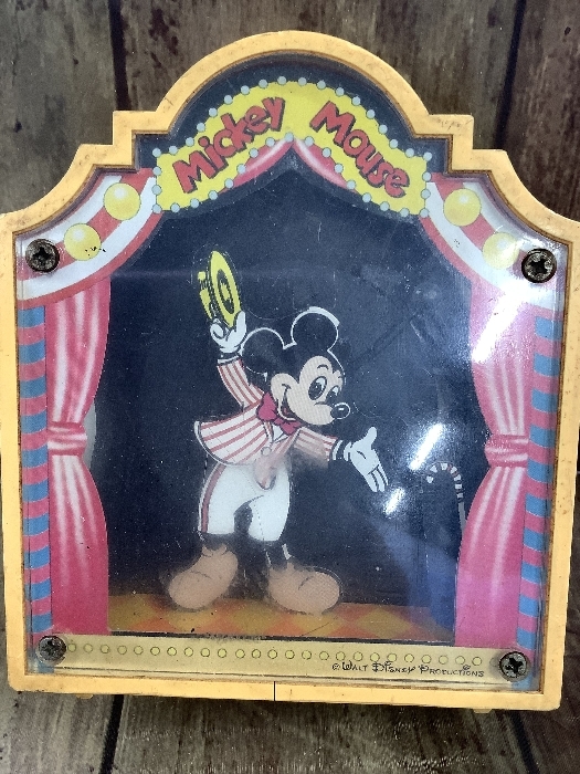 P2c Disney Disney Mickey Vintage retro орнамент интерьер Showa текущее состояние товар 