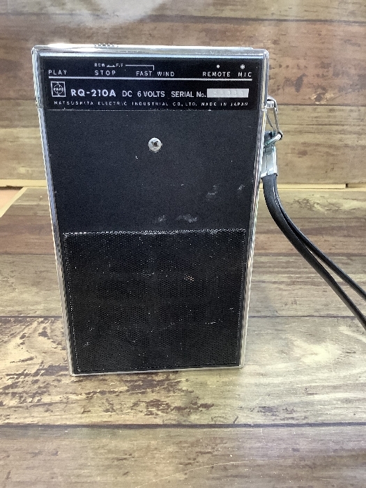 U3b National RQ-210A カセットICレコーダー 昭和レトロ 当時物 通電動作未確認のジャンク品 現状品_画像3