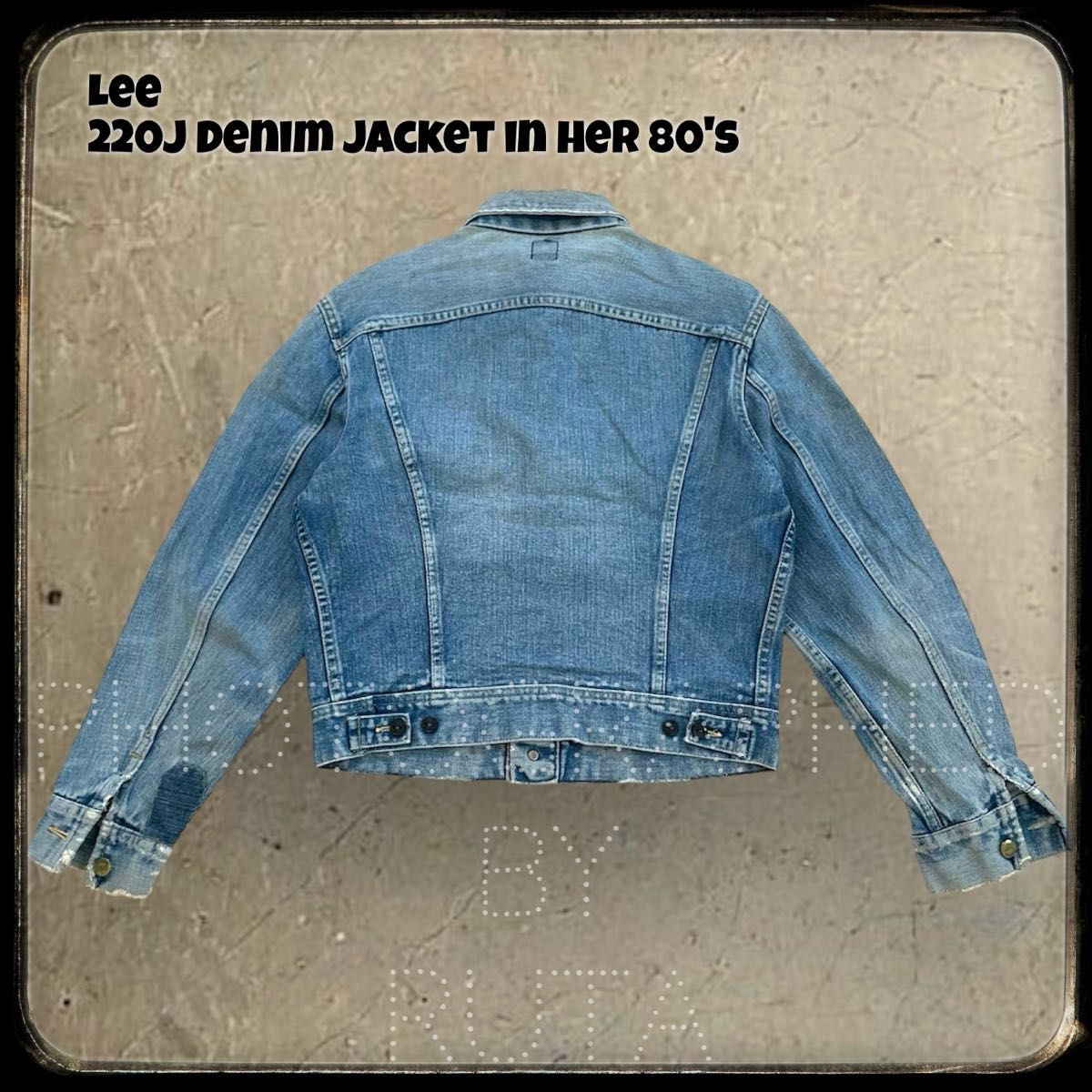 【40】 Lee 220J Denim Jacket in her 80's 