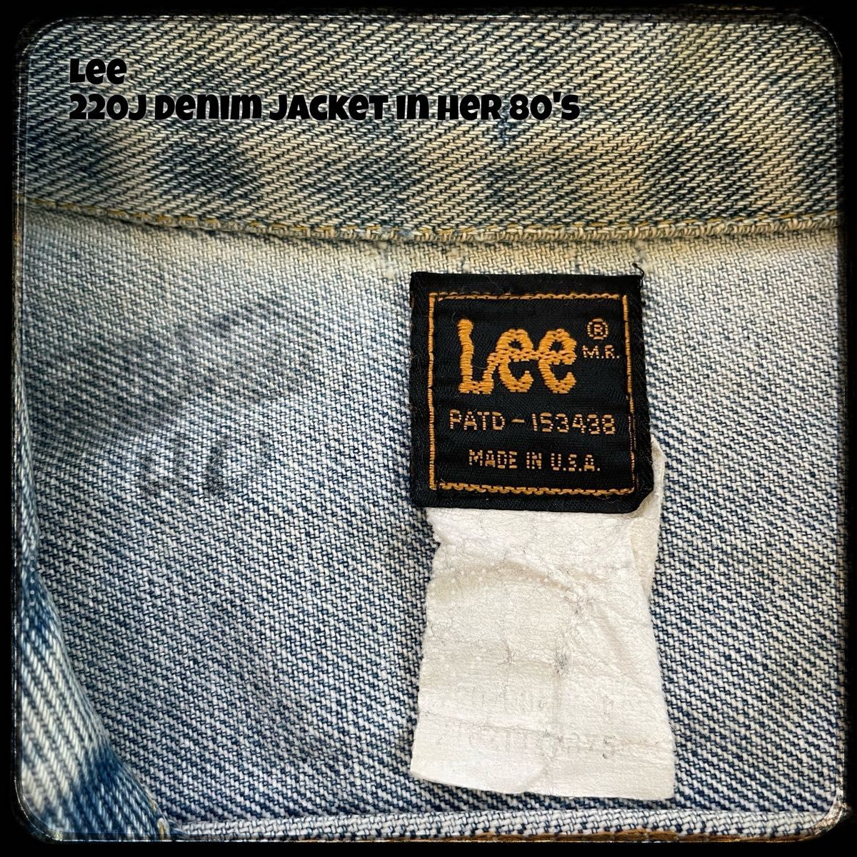 【40】 Lee 220J Denim Jacket in her 80's 