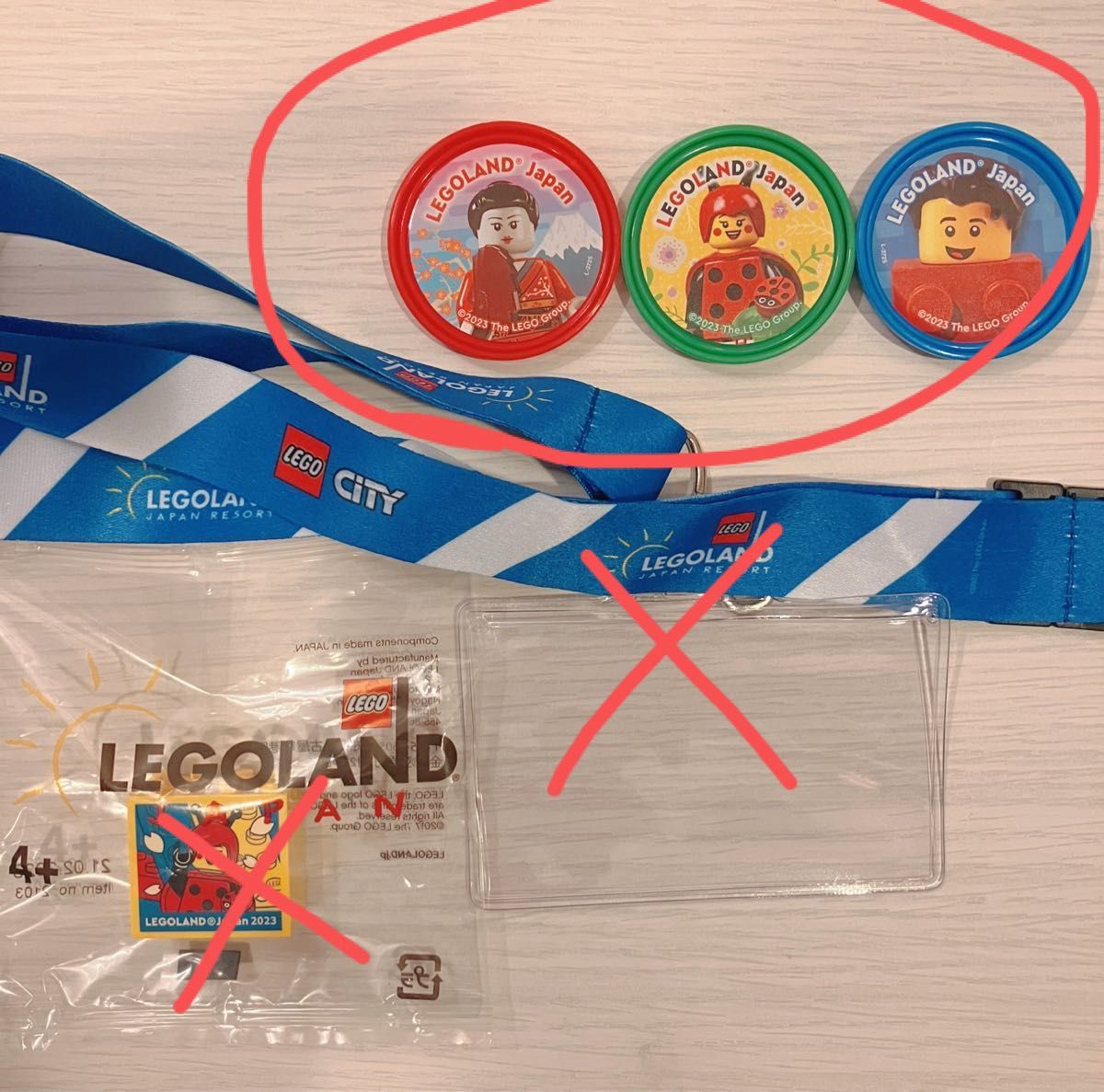LEGO レゴ レゴランドジャパン ポップバッジ　3個