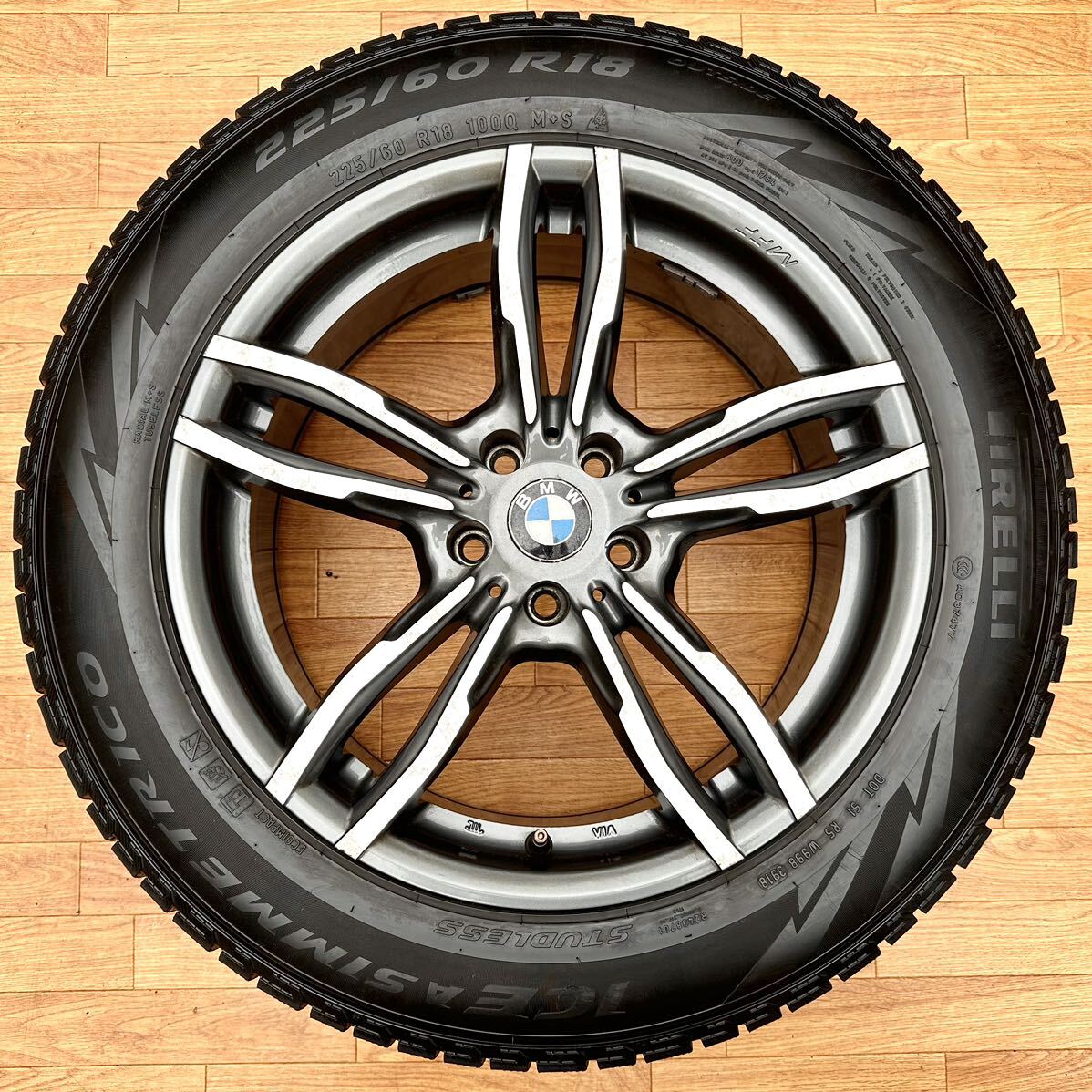 MAK MFF 18インチ アルミホイール★PIRELLI スタッドレスタイヤ 225/60R18 4本セット★BMW X3 G01 X4 G02 等にの画像6