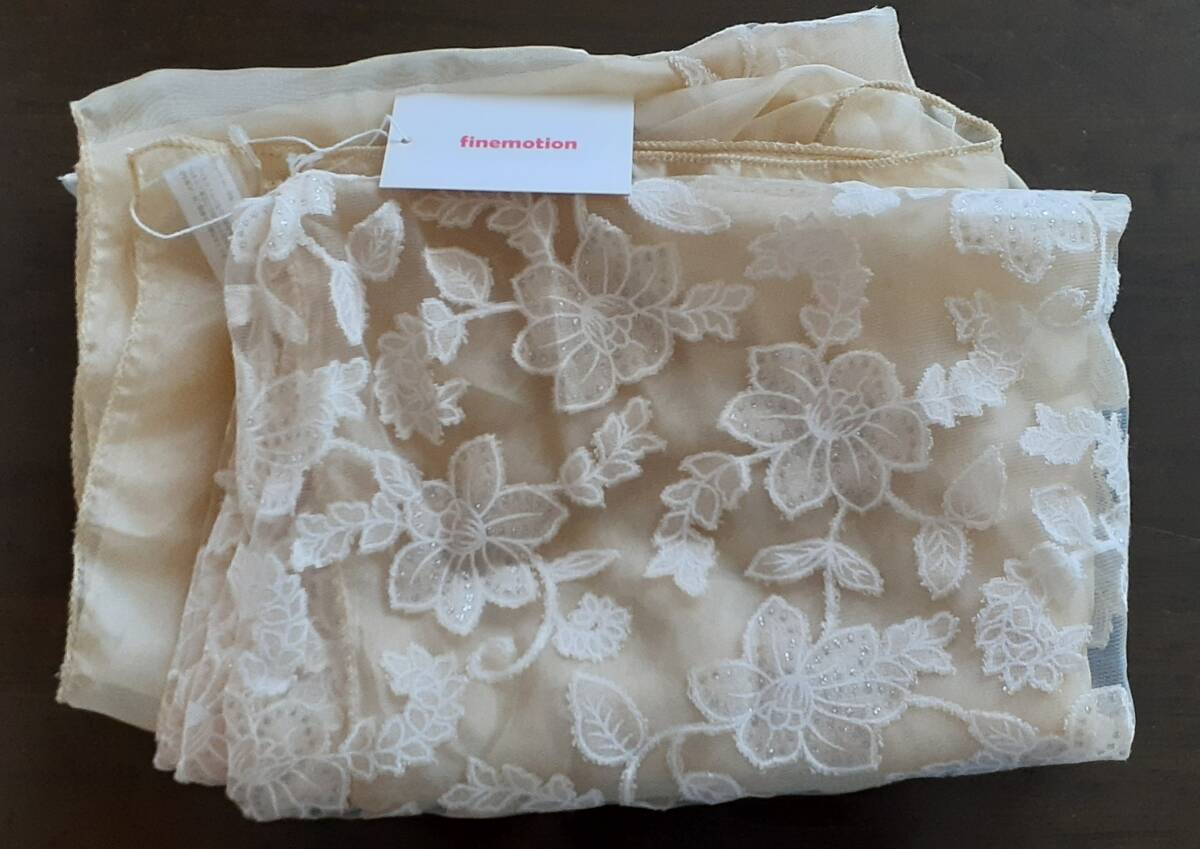 # free shipping! formal * Kirakira floral print shawl 