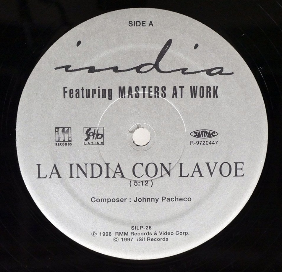 Gemini Play！　MASTERS AT WORK / India - LA INDIA CON LAVOE 90sディープ・ハウス・アフロ_画像1