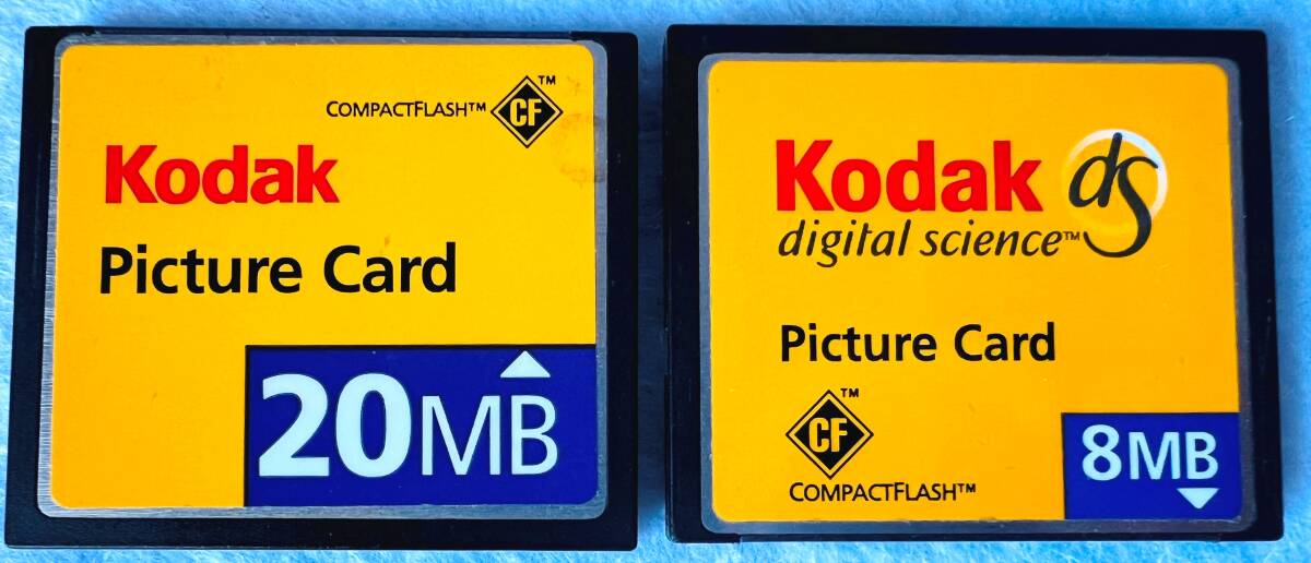 [ Junk ] Kodak PictureCard( CompactFlash ) 8MB.20MB set 