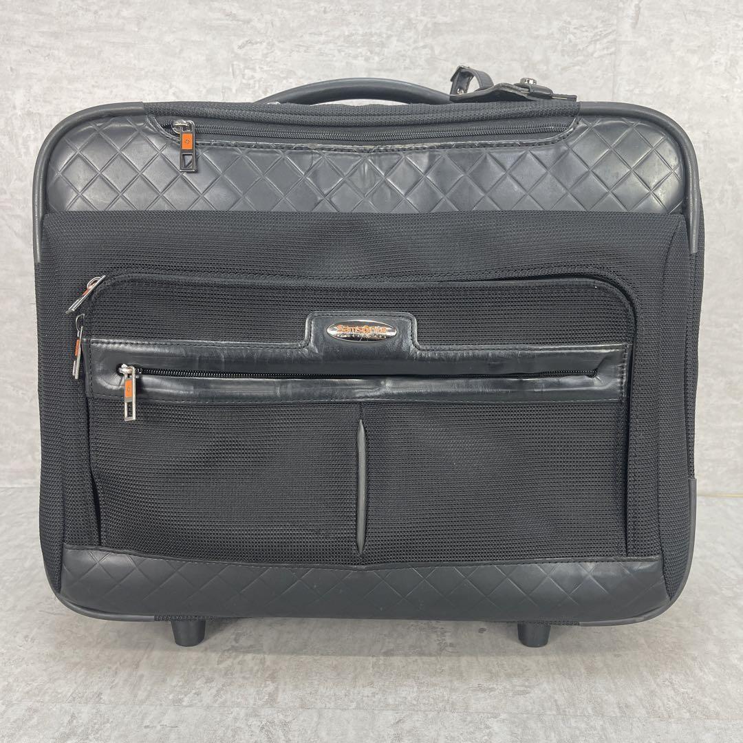 良品　Samsonite サムソナイト　BLACK LABEL ブラックレーベル　キャリーバッグ　3way 2輪 機内持込 手持ち キャリー 着脱式ブリーフケース_画像2