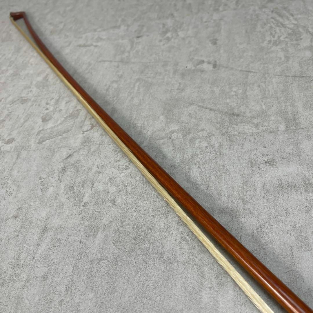 K.SHIMORA　シモーラ バイオリン弓　4/4　フルサイズ対応　レザーハードケース BOW ボウ 弓 貝装飾_画像3