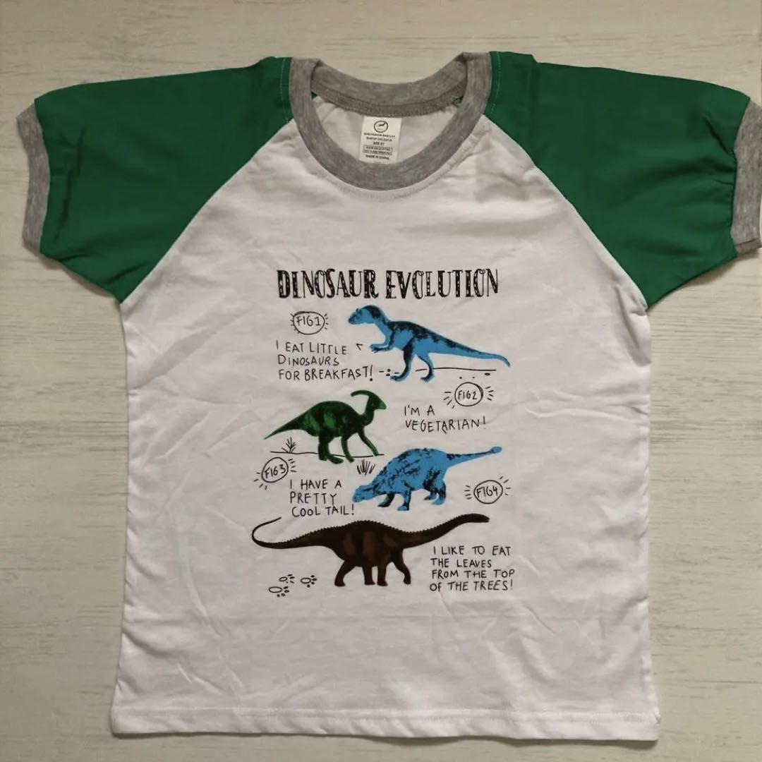【新品】恐竜Tシャツ&半ズボン　セット　130位　BABYLIKE_画像3