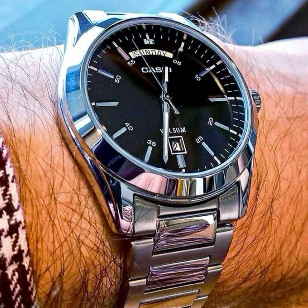 【限定1本※次回入荷無し】カシオ　アナログ腕時計　新品　レトロシンプルデザイン　海外モデル