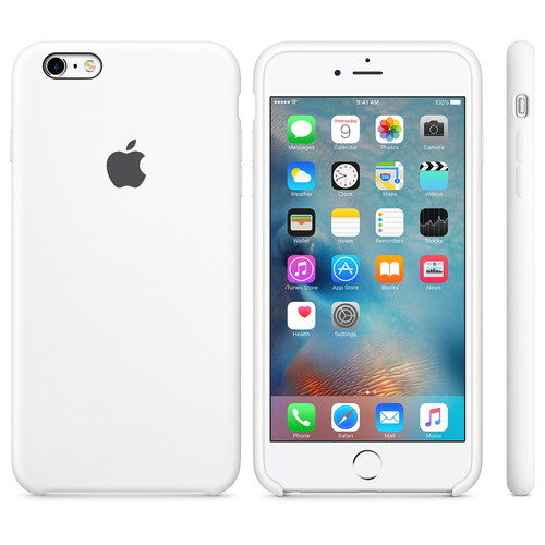 iPhone 6s Plus , iPhone 6 Plus 用 アップル 純正 シリコンケース シリコーンケース ホワイト 白 White Apple純正 ケース 訳あり 未使用品_画像2